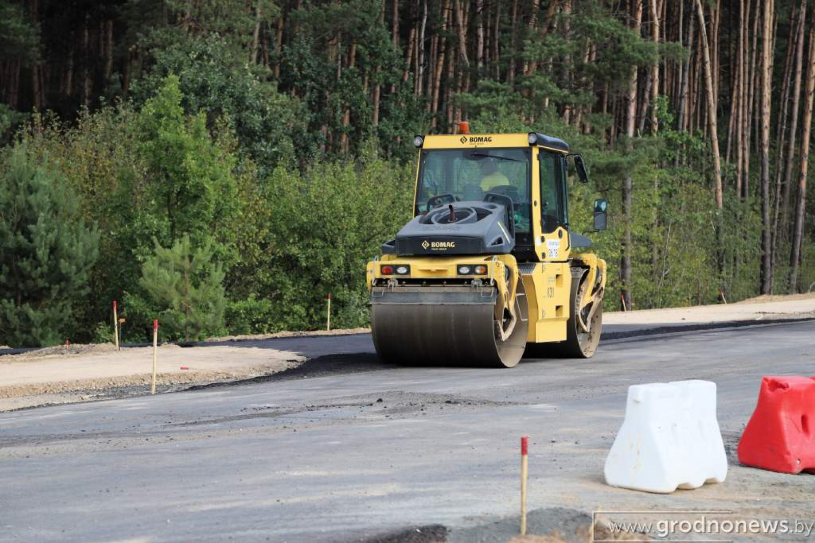 строительство дороги к Ольшанке