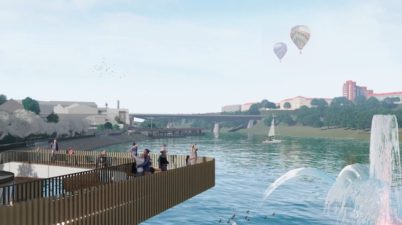 Новая набережная в Гродно к 900-летию города