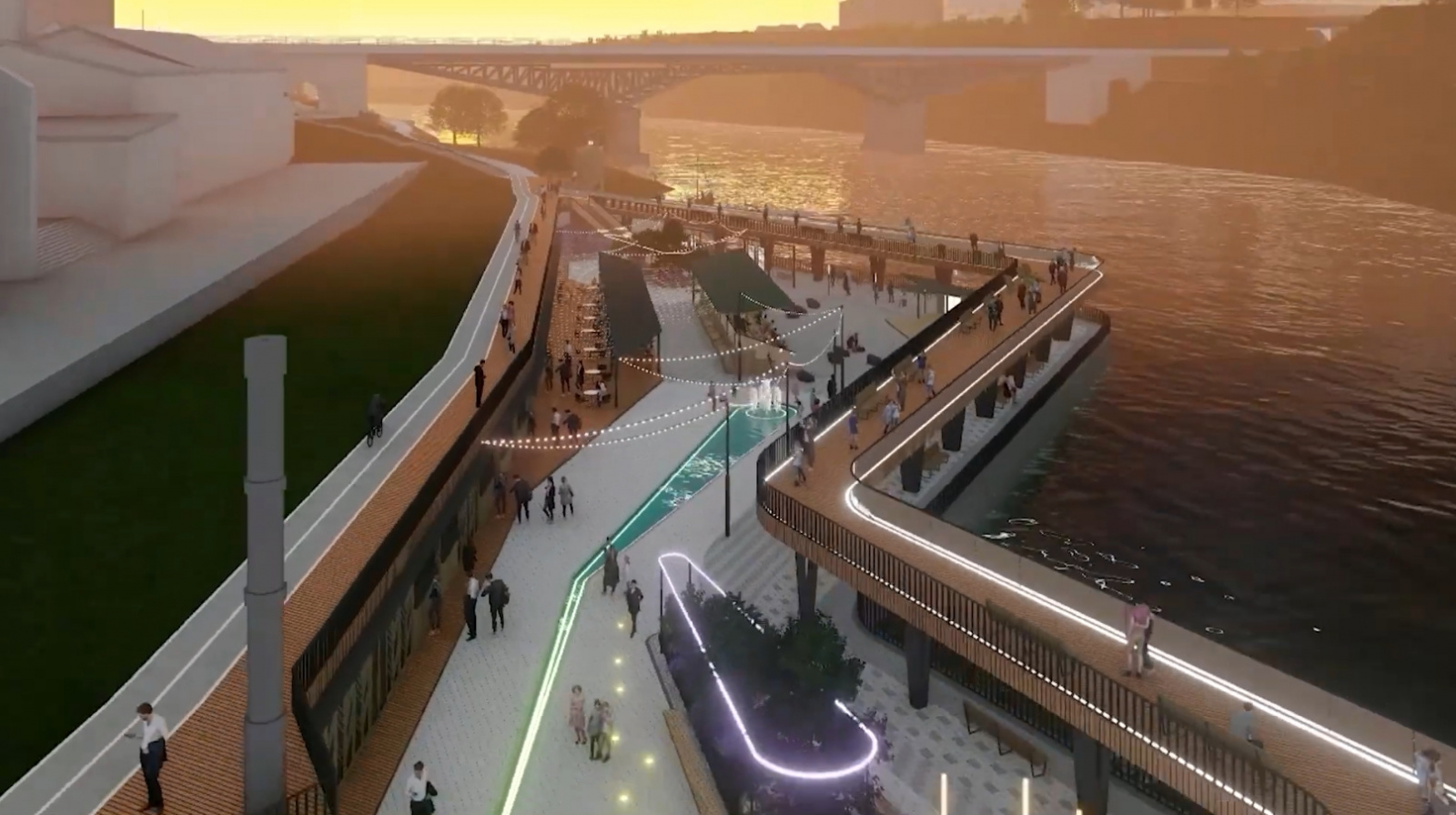 Новая набережная в Гродно к 900-летию города