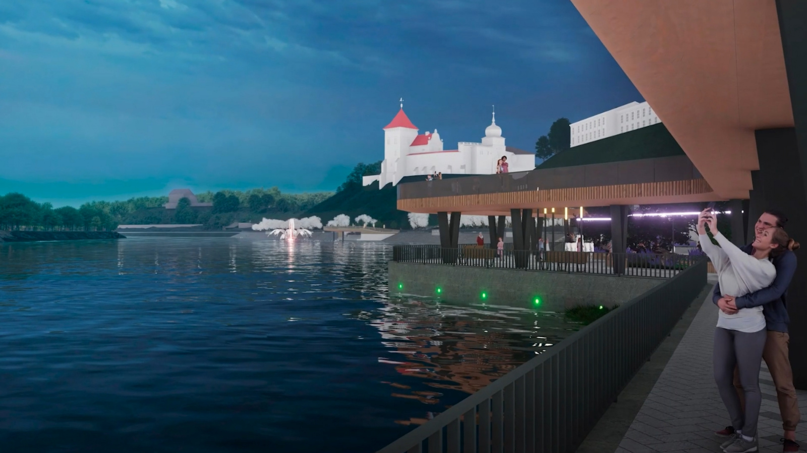 Новая набережная в Гродно к 900-летию города