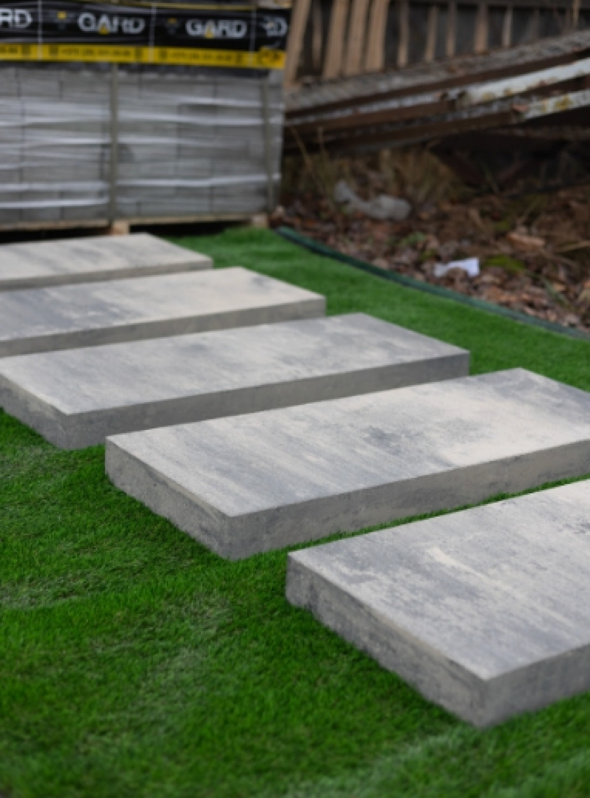 пошаговая тротуарная плита