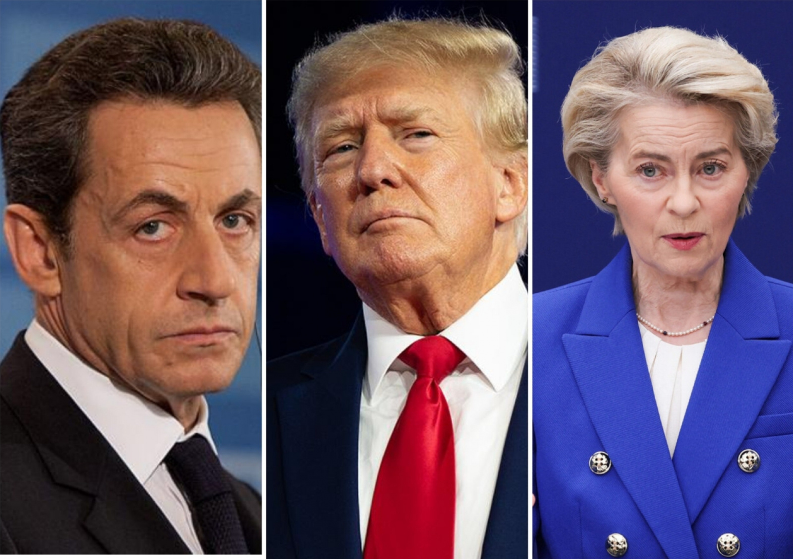 Саркози, Трамп, фон дер Ляйен