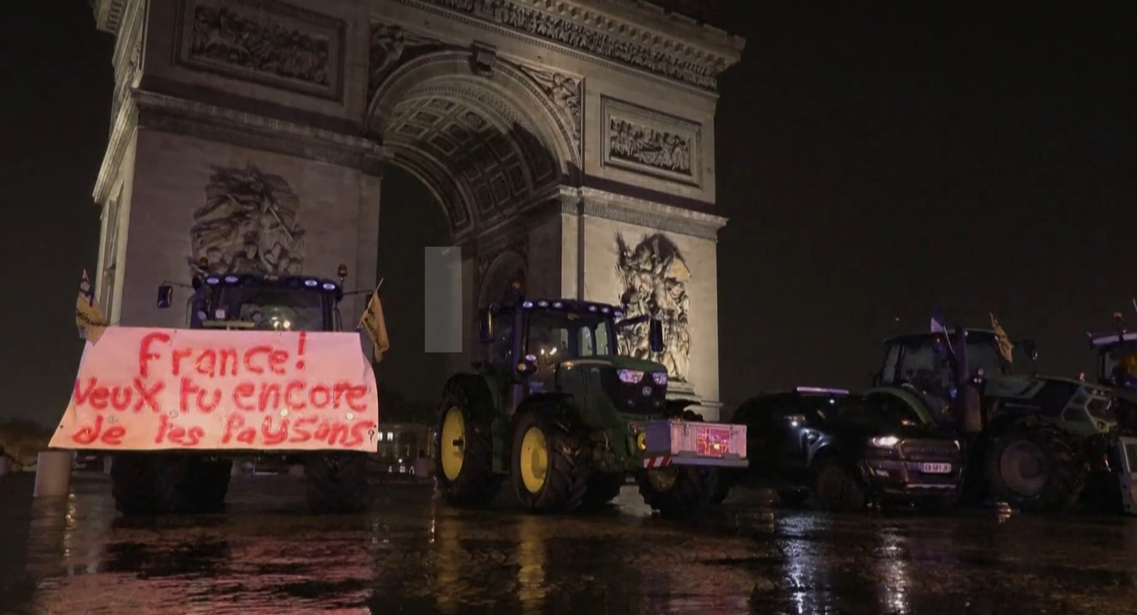 Французские фермеры в Париже