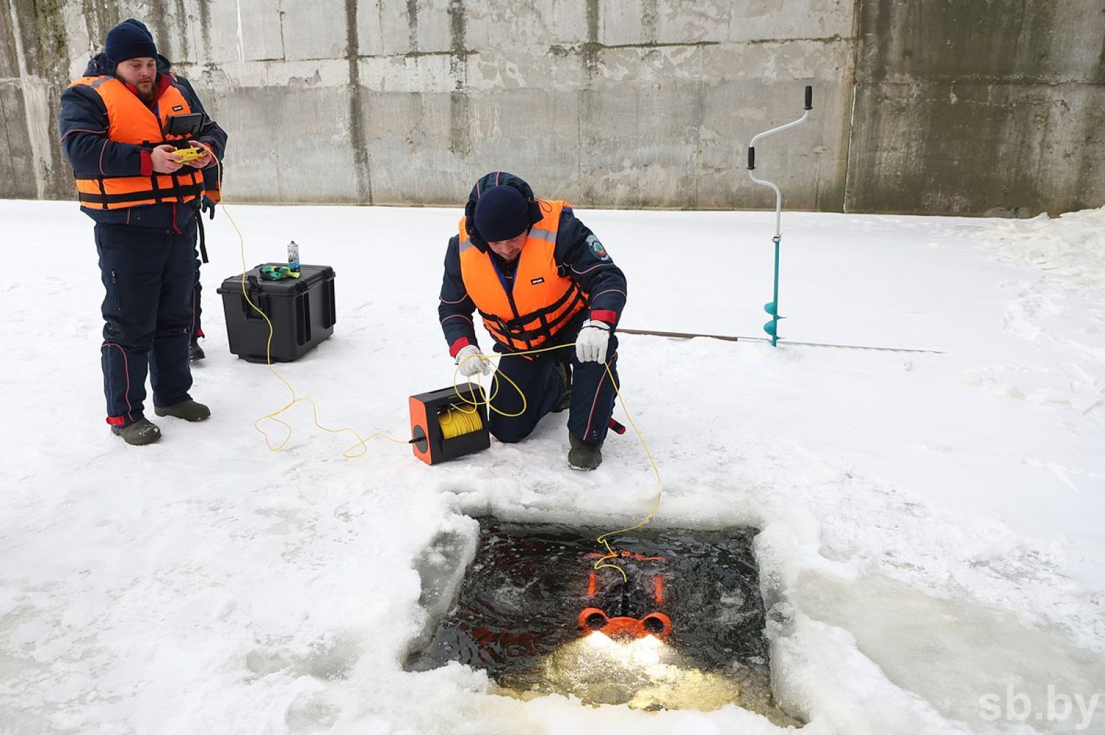 Подводный дрон на Гродненской ГЭС / Источник: sb.by