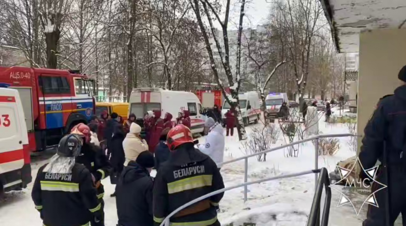 Просадка межэтажной плиты в доме в Витебске