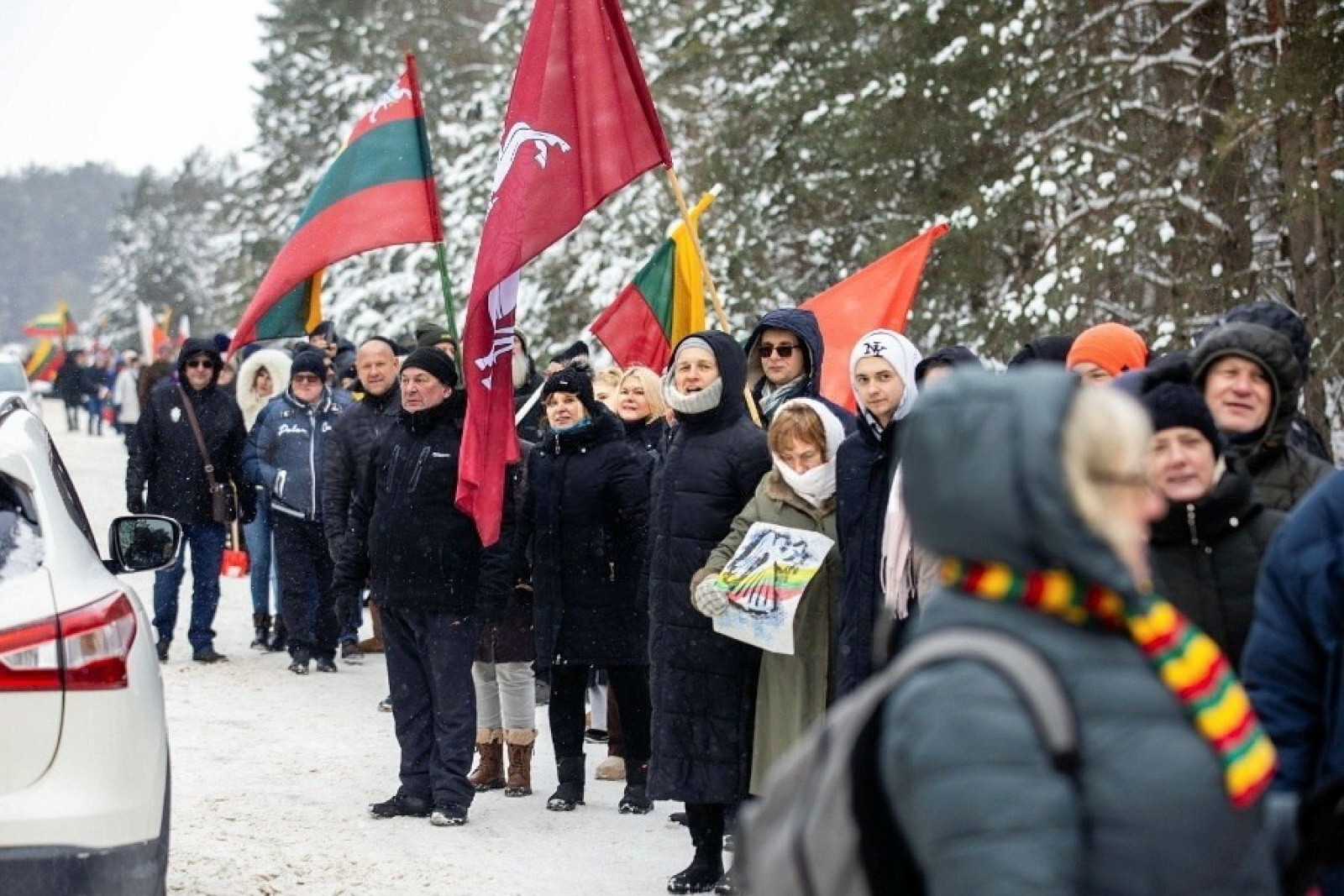 Протесты в Литве против военного полигона