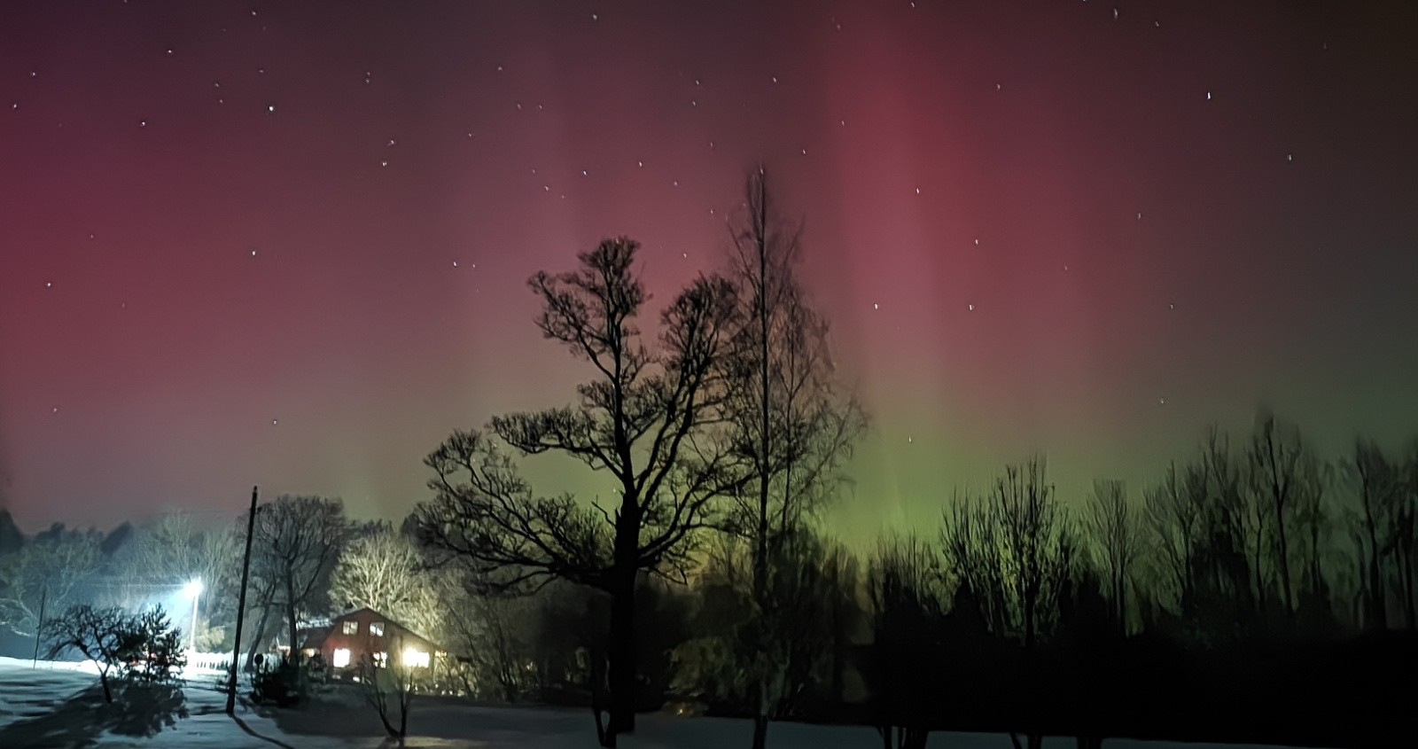 Северное синие из-за магнитной бури