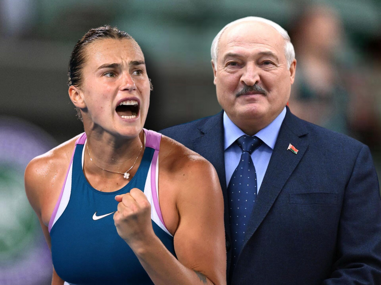 Арина Соболенко и Александр Лукашенко