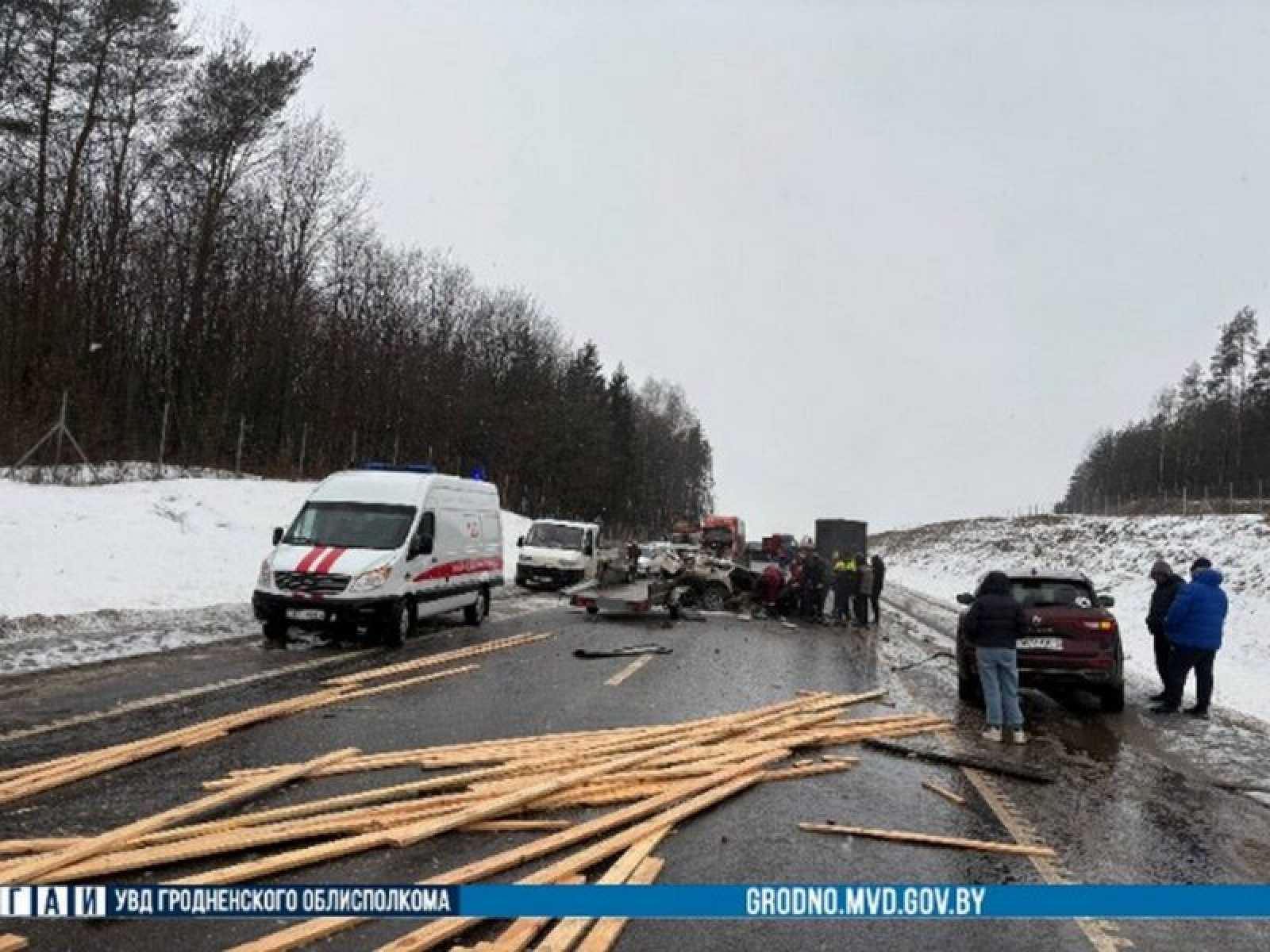 ДТП под Зельвой 24 февраля / Источник: УВД Гродненского облисполкома