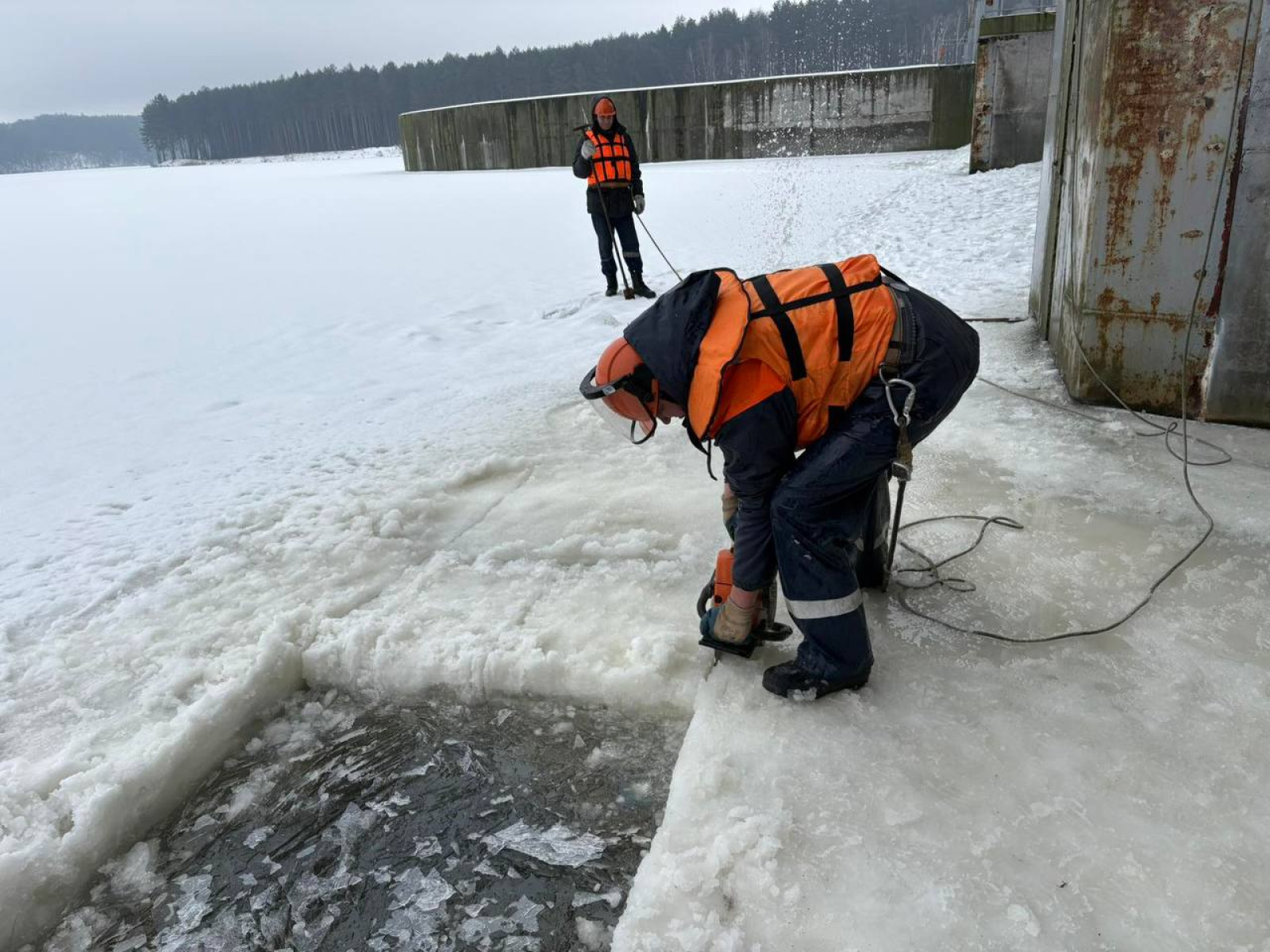 Гродненская ГЭС готовится к половодью / Источник: Гродноэнерго