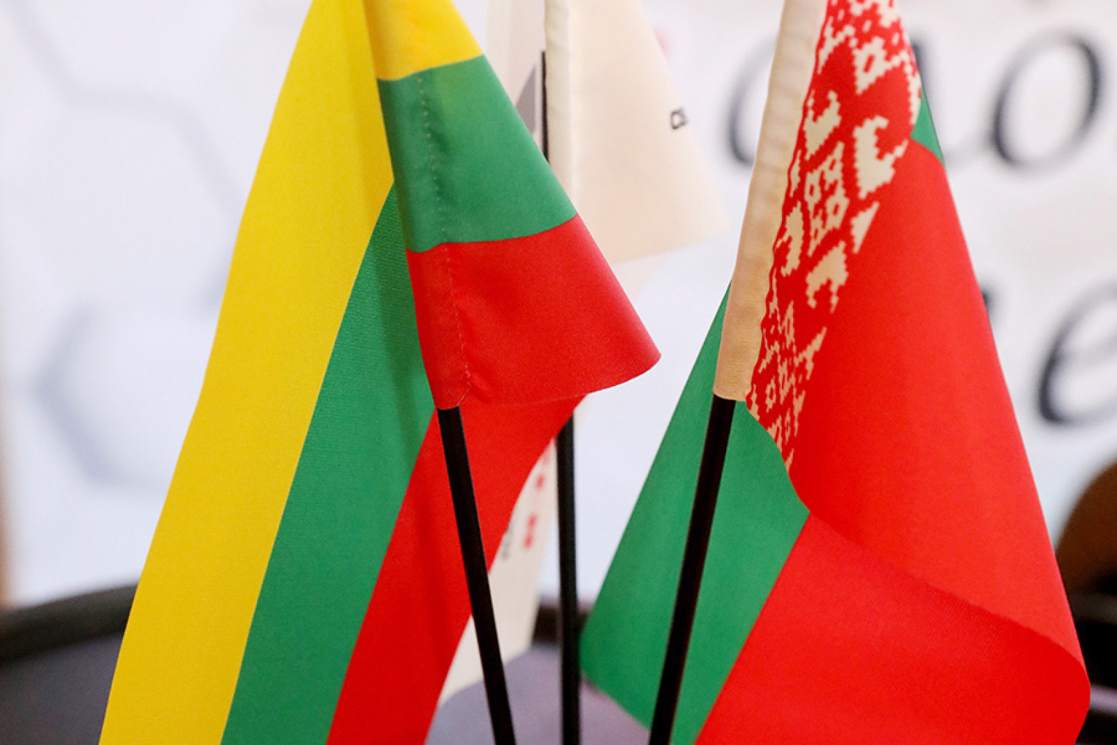 Флаги Беларуси и Литвы / Источник: grodno24.com