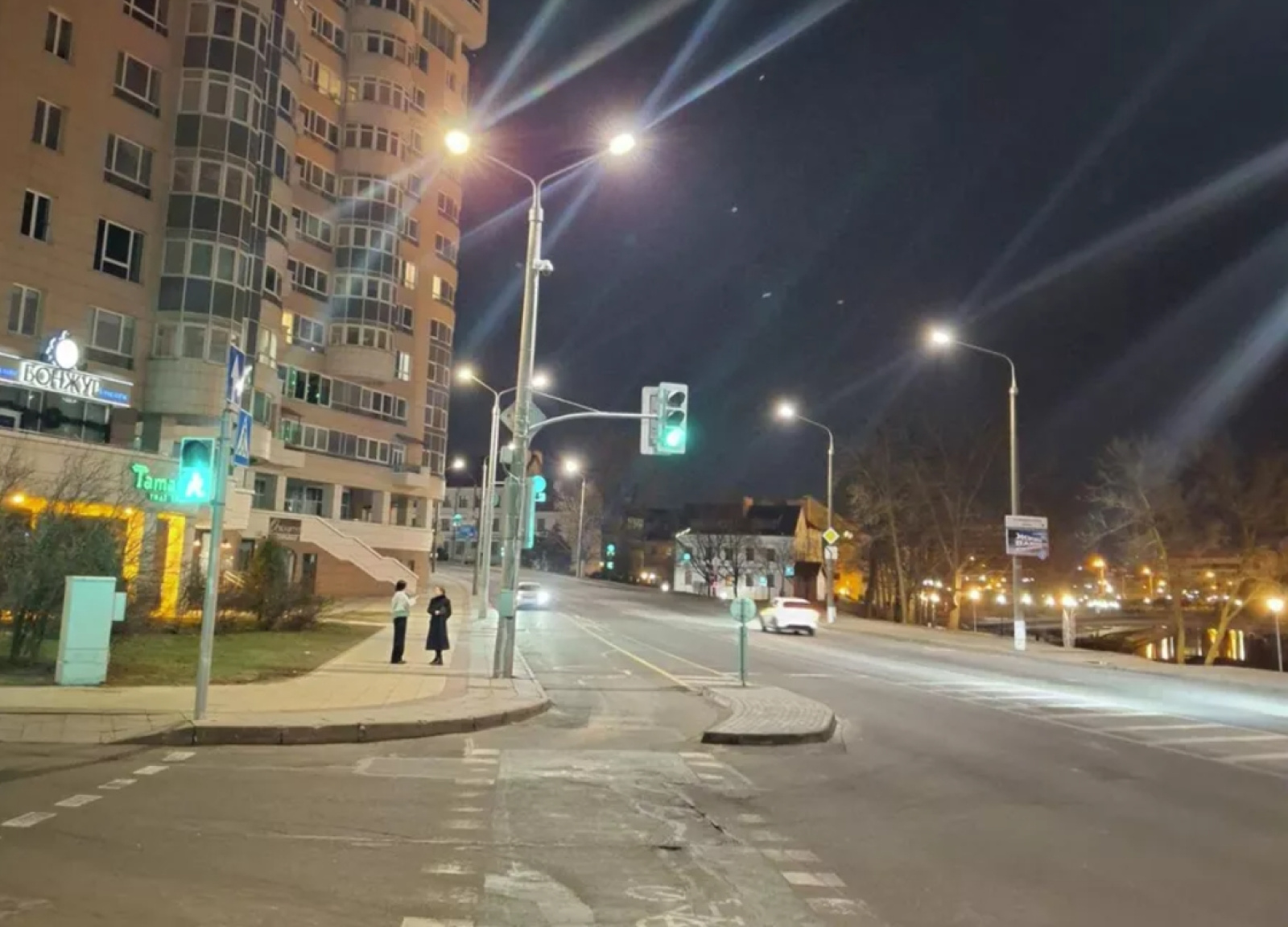 Уличное освещение в Минске