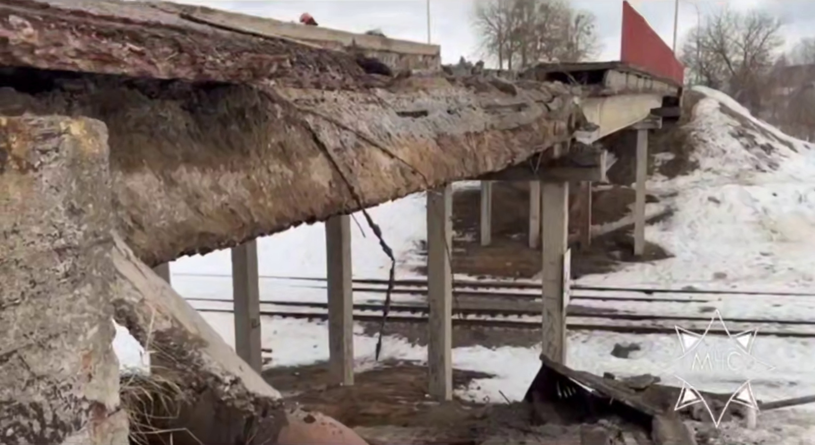 Аварийный путепровод в Бобруйске