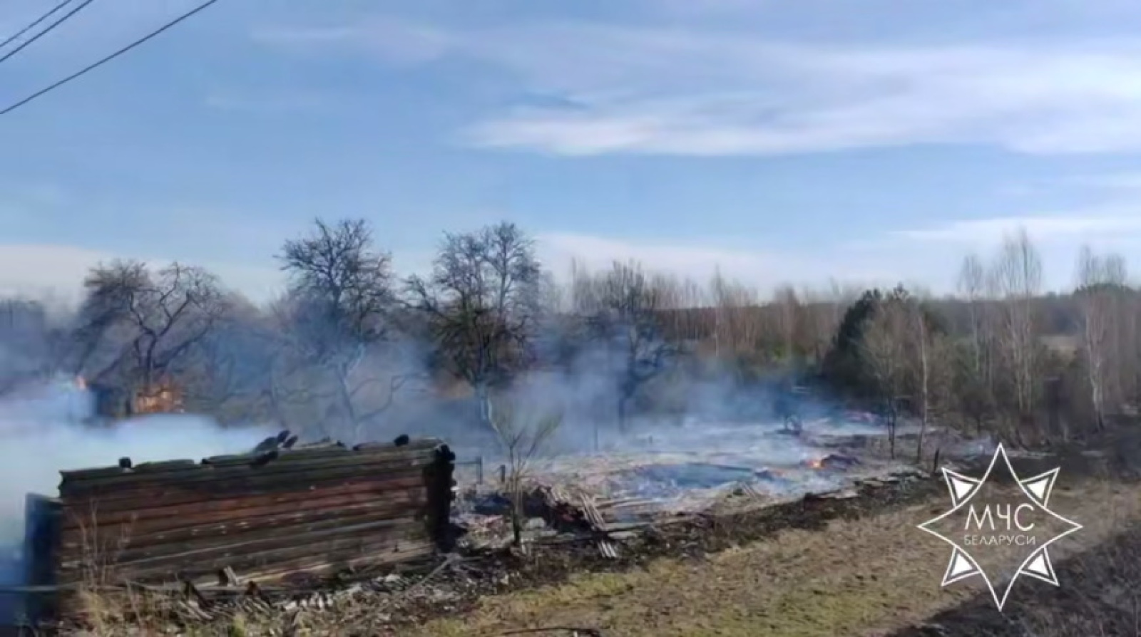 Пожар в деревне Шильвы