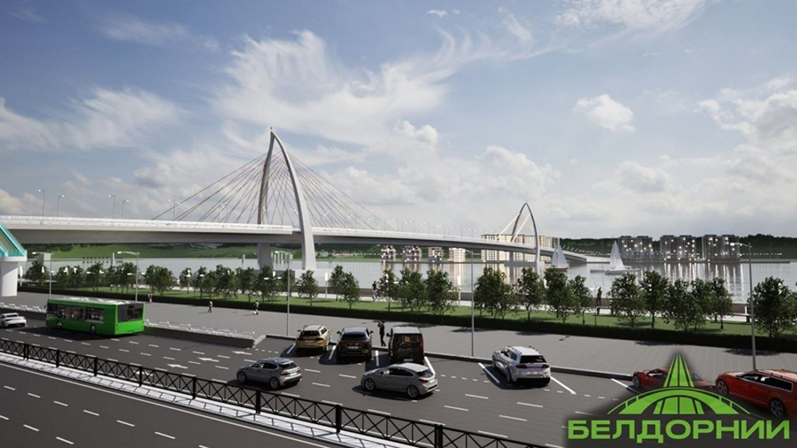 В Минске представлен проект вантового моста