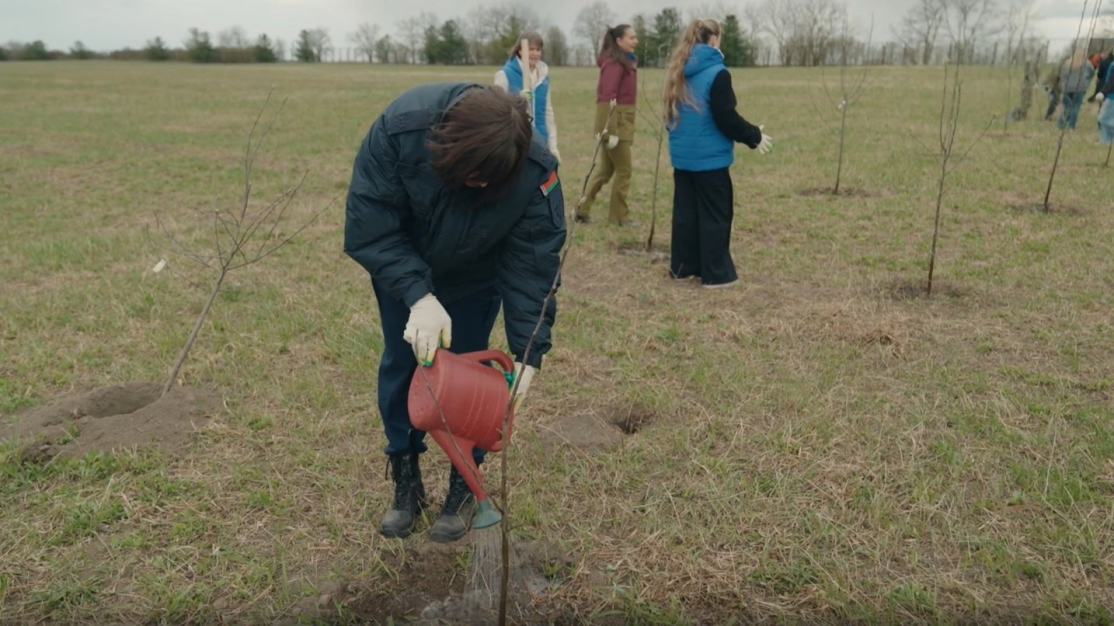 В Гродненском районе заложили яблоневый сад