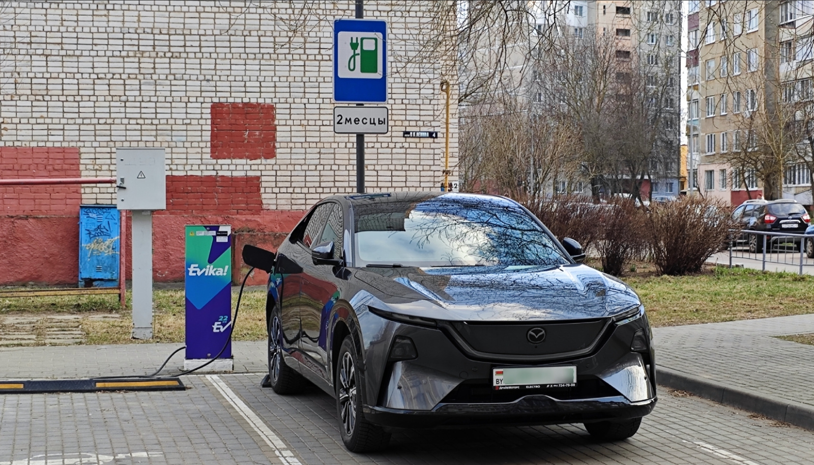 Зарядка электромобиля в Беларуси / Источник: grodno24.com