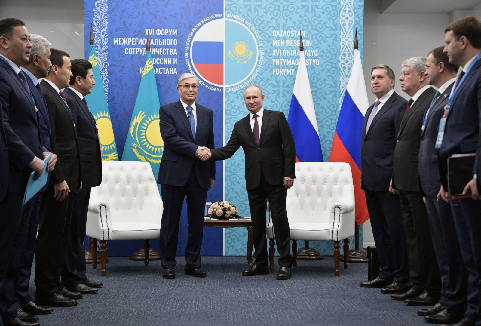 Встреча Касым-Жомарта Токаева и Владимира Путина