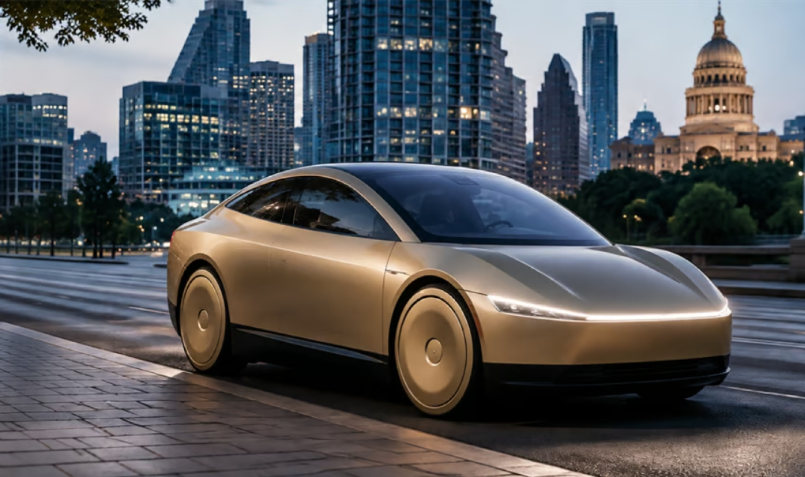 Беспилотный автомобиль Tesla Cybercab