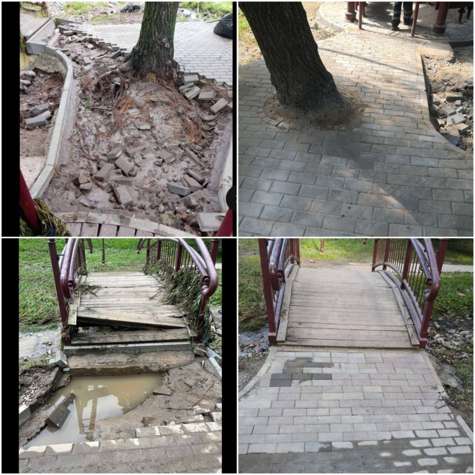 В Гродно продолжают устранять последствия сильного ливня