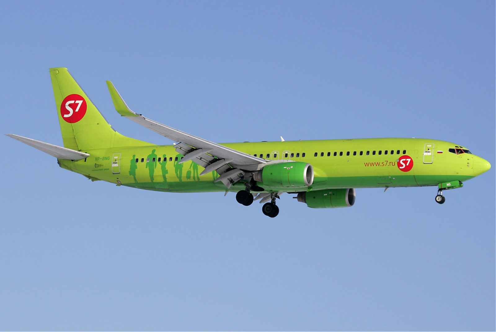 Самолет авиакомпании S7 Boeing 737-800