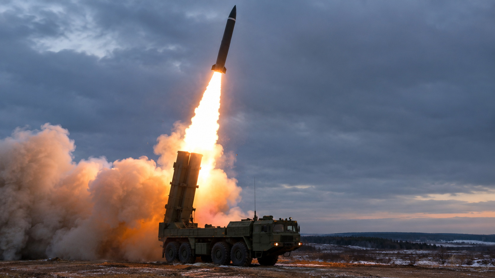 Запуск баллистической ракеты